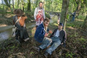 Travis Mills, Miles Doleac, and John Charles Harnett in Son of a Gun (2019)