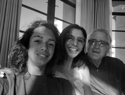 Robert De Niro, Drena De Niro, and Leandro De Niro Rodriguez