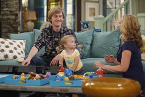 Leigh-Allyn Baker, Jason Dolley, and Mia Talerico in Good Luck Charlie (2010)