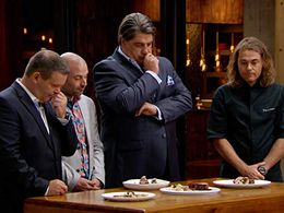 Matt Preston, George Calombaris, Gary Mehigan, and Shannon Bennett in MasterChef Australia (2009)