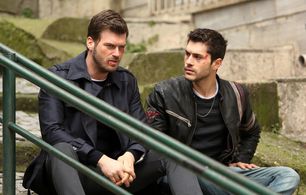 Kivanç Tatlitug and Alperen Duymaz in Crash (2018)