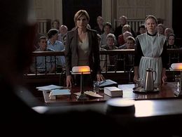 Mariska Hargitay and Alison Pill in Plain Truth (2004)