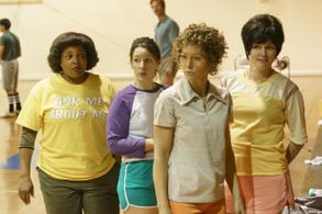 Jessica Biel, Jamie Anne Allman, Sharon Conley, and Jessie Mueller in Candy (2022)
