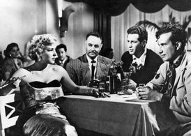 Crox Alvarado, Miguel Manzano, Wolf Ruvinskis, and Miroslava in The Magnificent Beast (1952)