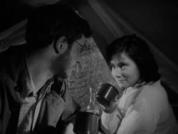 Vasiliy Livanov and Tatyana Samoylova in Letter Never Sent (1960)