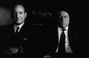 Jean Gabin and Olivier Hussenot in Inspector Maigret (1958)