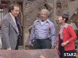 Redd Foxx, Britt Leach, and Reva Rose in Sanford and Son (1972)