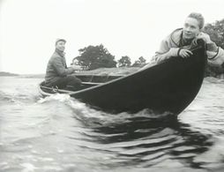 Gunnar Björnstrand and Tina Hedström in The Dress (1964)