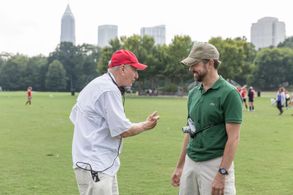 Garry Marshall and Jason Sudeikis in Mother's Day (2016)