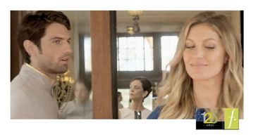 Still shot from a commercial starring Reed Favero and Gisele Bündchen.