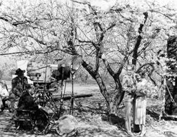 Lee Garmes, Alexander Kirkland, Robert Z. Leonard, and Norma Shearer in Strange Interlude (1932)