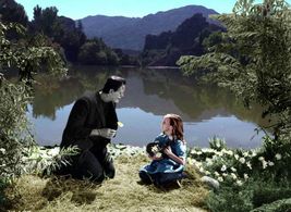 Boris Karloff and Marilyn Harris in Frankenstein (1931)