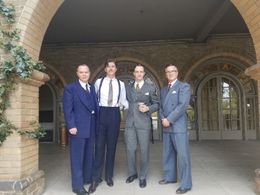 BTS from Lee Daniels's US v. BILLIE HOLIDAY as Roy Cohn with Randy Davidson, Garrett Hedlund & Jeff Corbet