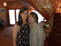 With Sissy Spacek on the set of Bloodline