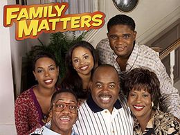 Reginald VelJohnson, Darius McCrary, Jo Marie Payton, Michelle Thomas, Jaleel White, and Kellie Shanygne Williams in Fam