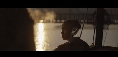 Behind the scene still of Madeleine Yuna Voyles from THE CREATOR | Gareth’s Vision