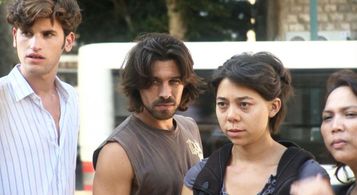 Ariel Wolf, Guy Adler, and Lotus Etrog in The Pit (2012)