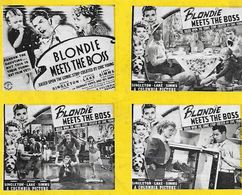 Roy Damron, Ray Hirsch, Patti Lacey, Arthur Lake, Larry Simms, Penny Singleton, and Barbara Kent in Blondie Meets the Bo