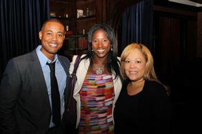 Derrex & Kelly Brady at the 2013 Landmark Theater screening with one of the stars of The Championship Rounds film, Rutin