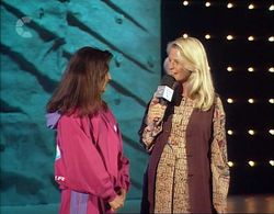 Ulrika Jonsson and Rachel Culwick in Gladiators (1992)