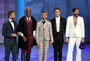 Karamo Brown, Antoni Porowski, Jonathan Van Ness, Tan France, and Bobby Berk at an event for The 70th Primetime Emmy Awa