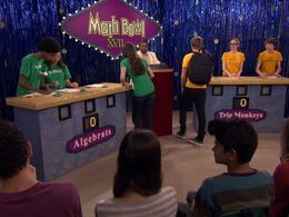 Kelly Perine, Elijah Nelson, David Burrus, Keely Marshall, Krista Marie Yu, Kira Kosarin, and Jack Griffo in The Thunder