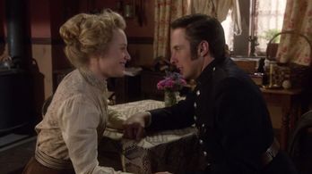 Tamara Hope and Jonny Harris in Murdoch Mysteries (2008)