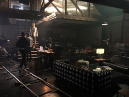 On set of First List, Claire, 2018