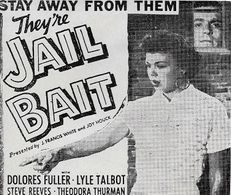 Dolores Fuller, Steve Reeves, Lyle Talbot, and Tedi Thurman in Jail Bait (1954)