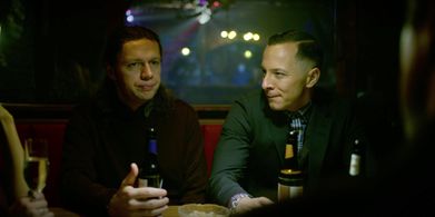 Trystan Pütter and Christian Friedel in Perfume (2018)