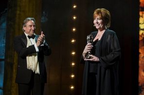 Juanjo Puigcorbé and Mercedes Sampietro in Premis Gaudí 10 anys (2018)