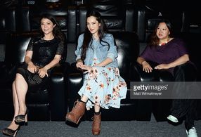Andrea Chung, Jessika Van and Ruby Lopez attend a special screening of 