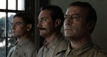 Bryan Brown, Lewis Fitz-Gerald, and Edward Woodward in Breaker Morant (1980)