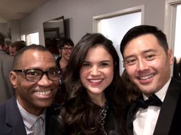 With reeltalkonline host Brisco Diggs and Teen Wolf star Natalie Moroles at the Zac Barnett Studios launch party - Jan 9