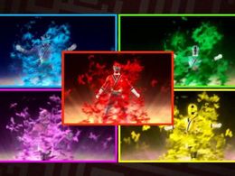 Erika Fong, Hector David Jr., Alexander P. Heartman, Brittany Anne Pirtle, and Najee De-Tiege in Power Rangers Samurai (