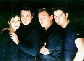 Haris Asimakopoulos, Christopher Papakaliatis, Alexandros Bourdoumis, and Marilita Lambropoulou in Three Wishes (2002)