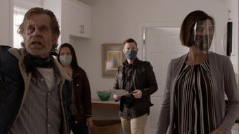 William H. Macy and Beth Fraser in Shameless: Two at a Biker Bar, One in the Lake (2021)