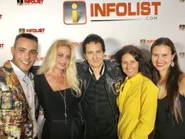 Actor Lucas Lockwood with ABC's Talent Development Manager Kristi Shuton, Award Winning Producer Romulo Canizales, Inter