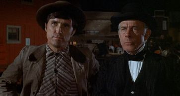 Dick Curtis and Harry Morgan in Support Your Local Gunfighter (1971)