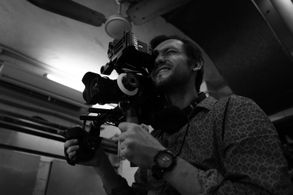 On the set of The Handover