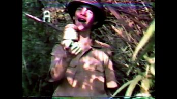 Eric Zala as Dr. Belloq laughs maniacally.