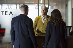 Megan Boone, Diego Klattenhoff, and Bjorn DuPaty in The Blacklist (2013)