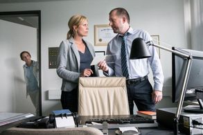 Cristin König, Martin Lindow, and Melanie Marschke in Leipzig Homicide (2001)