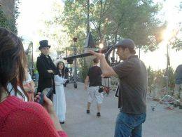 Peter directing the dance sequence in 