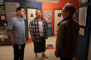 Michael Imperioli, Fabian Alomar, and Chris Estrada in This Fool (2022)