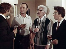 Aleksandr Anurov, Leonid Bykov, Igor Dmitriev, and Sergey Filippov in Gde vy, rytsari? (1971)