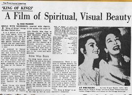 Brigid Bazlen at an event for King of Kings (1961)