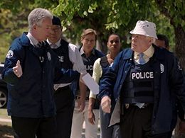 G.W. Bailey, Michael Paul Chan, Tony Denison, Phillip P. Keene, and Kearran Giovanni in Major Crimes (2012)