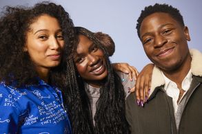 Vivian Oparah, David Jonsson, and Raine Allen-Miller at an event for Rye Lane (2023)