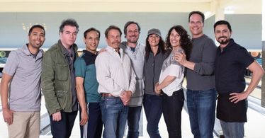 On the last day of filming!